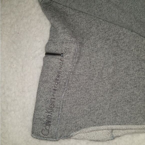 Calvin Klein Performance Cropped Cowl Neck Sweatshirt - Picture 8 of 9